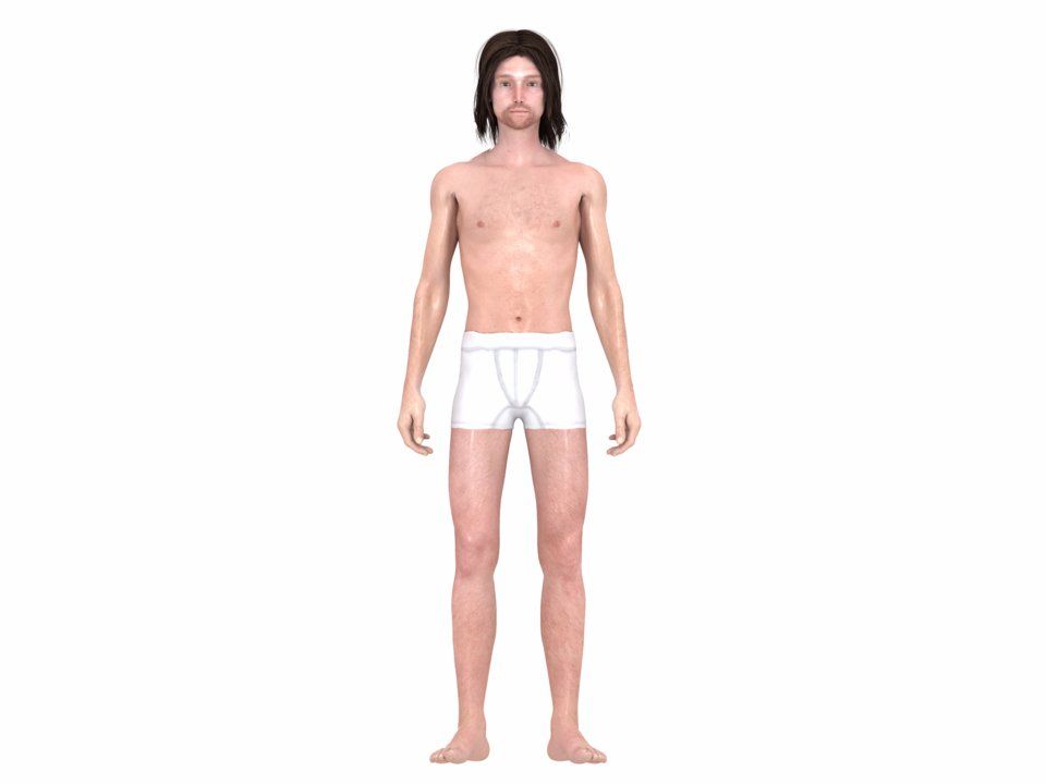 late 1960 male body