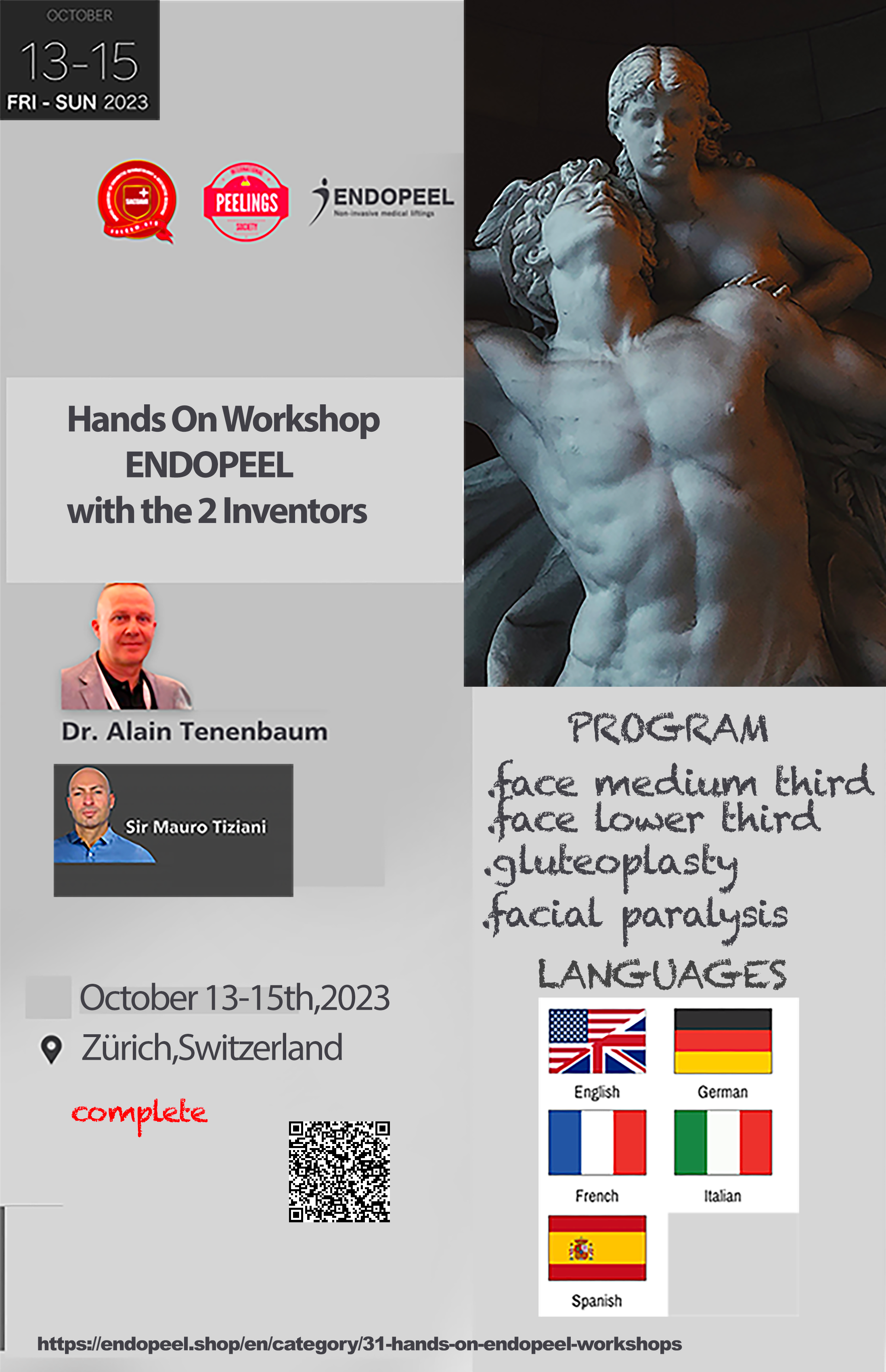 flyer endopeel workshop zurich 2023