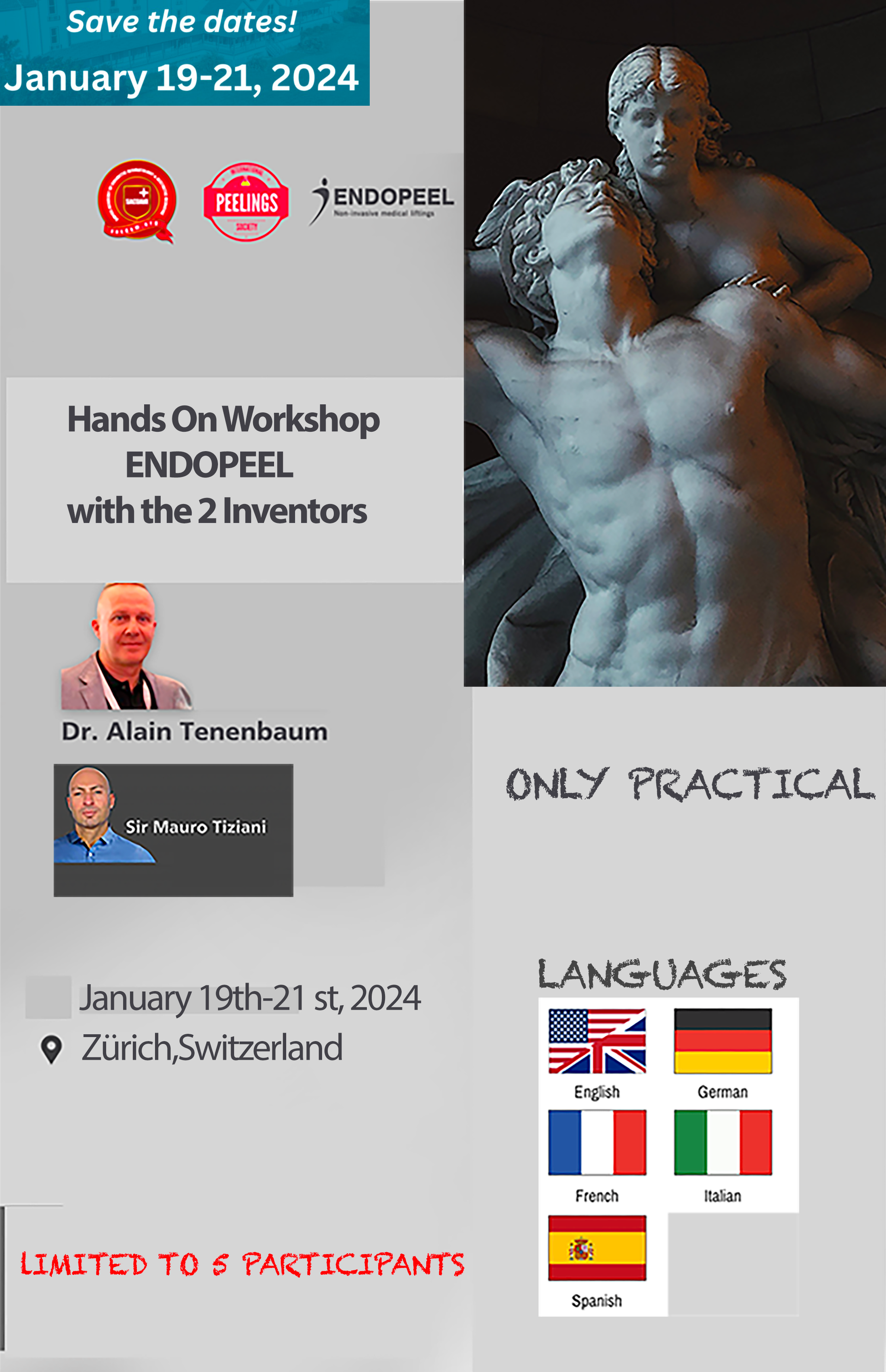 flyer workshop zurich endopeel winter 2024